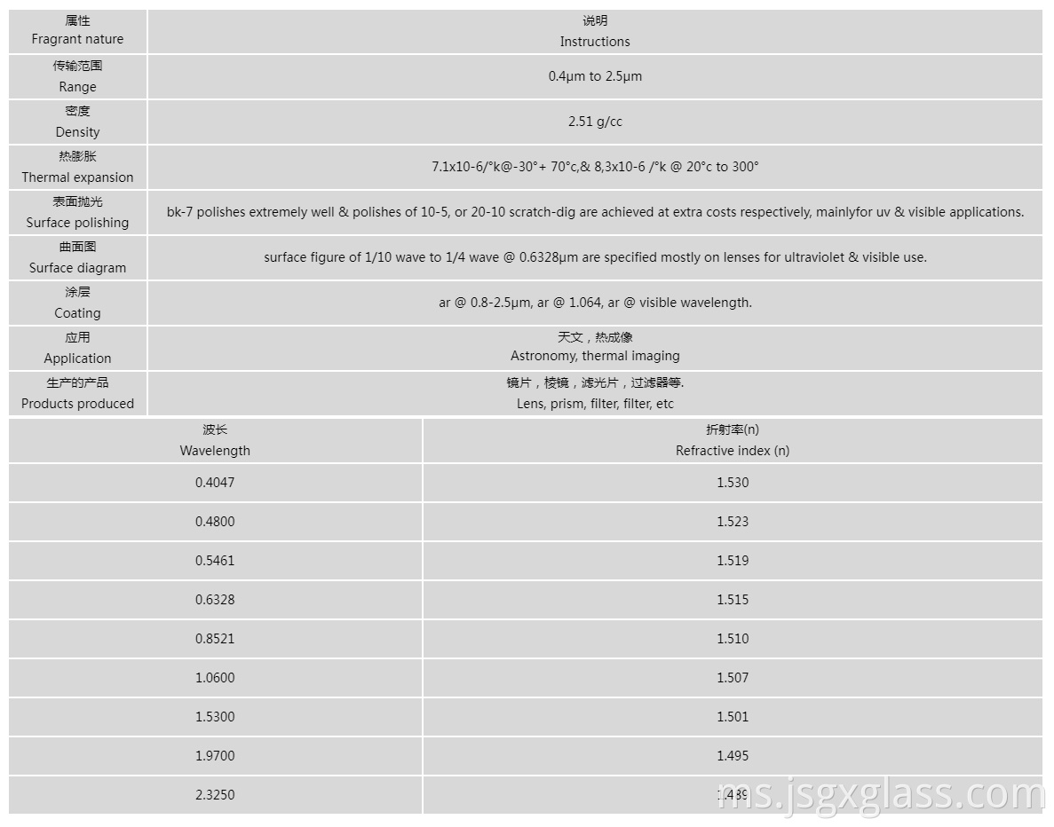 K9 (BK7) 01 K9(BK7) 01